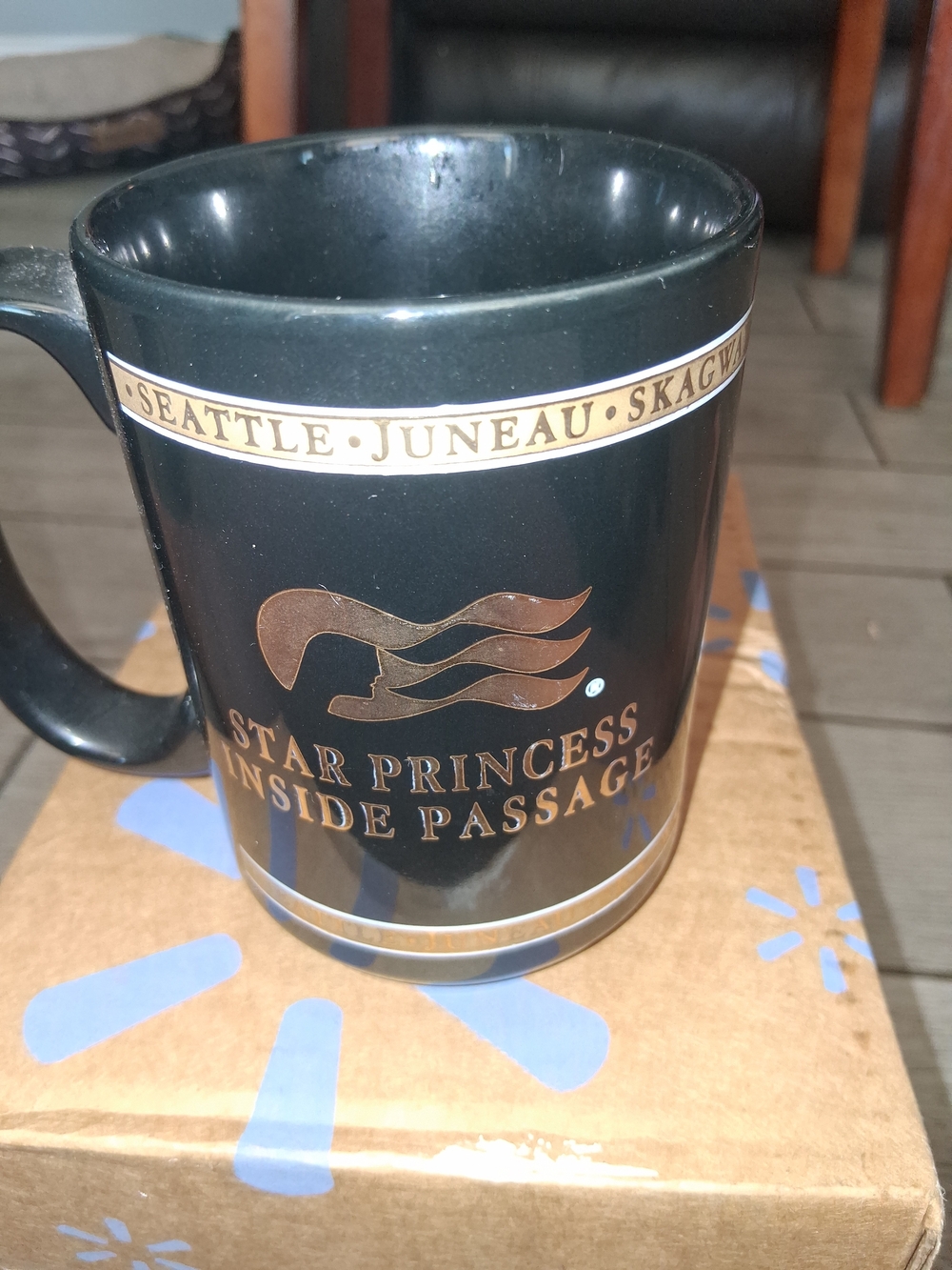 Star Princess Inside Passage Black Logo Mug